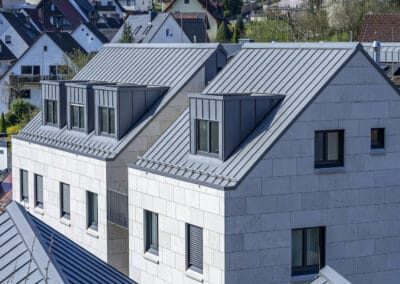 Dach Neueindeckung mit Stehpfalztechnik